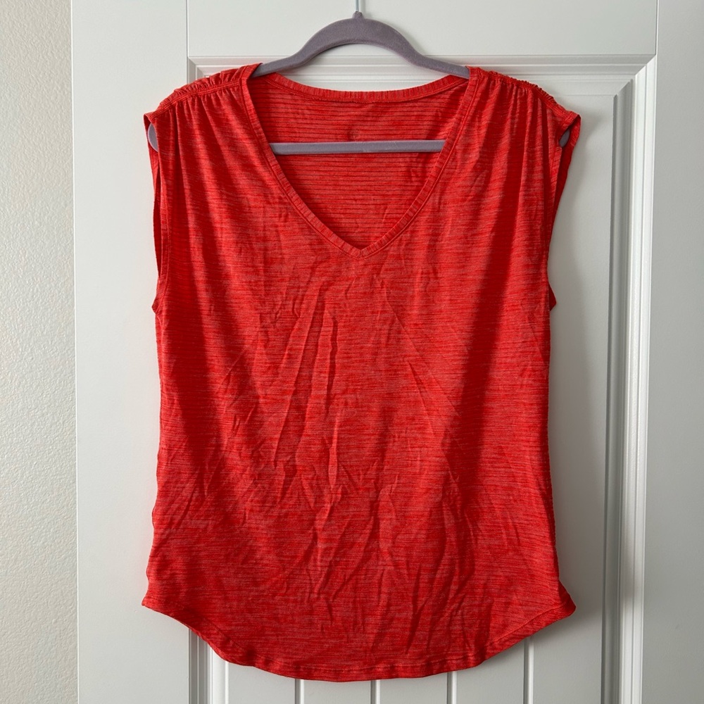lululemon athletica Red Muscle Tee Relaxed Fit
